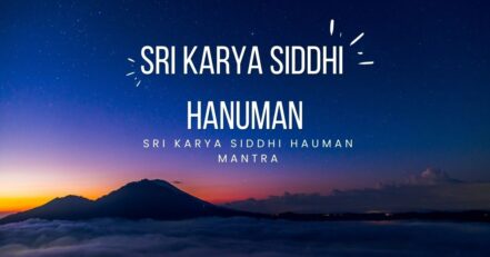 Karya Siddhi Hanuman Mantra - Pujasthan
