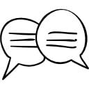 Home 38 chatting speech bubbles hand drawn bubbles couple