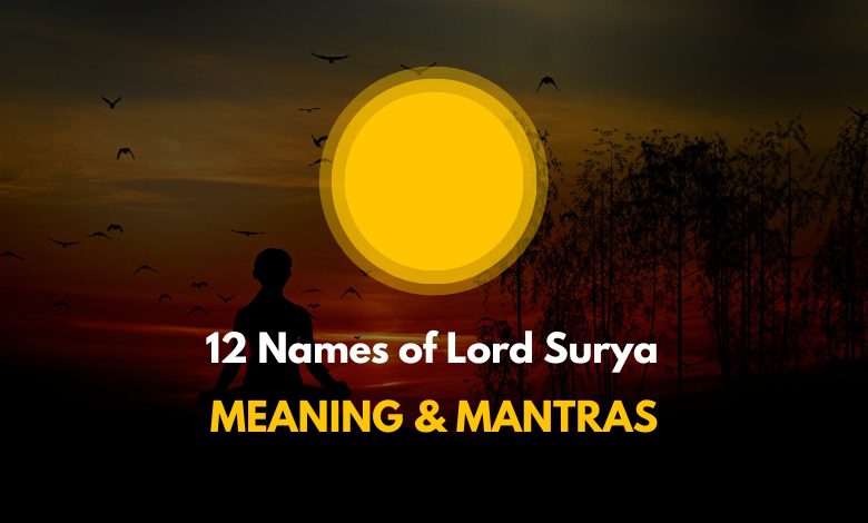 12 Names of Lord Surya